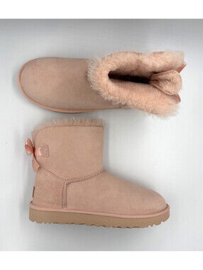 UGG Mini Bailey Bow II Boots Light Pink Size 12